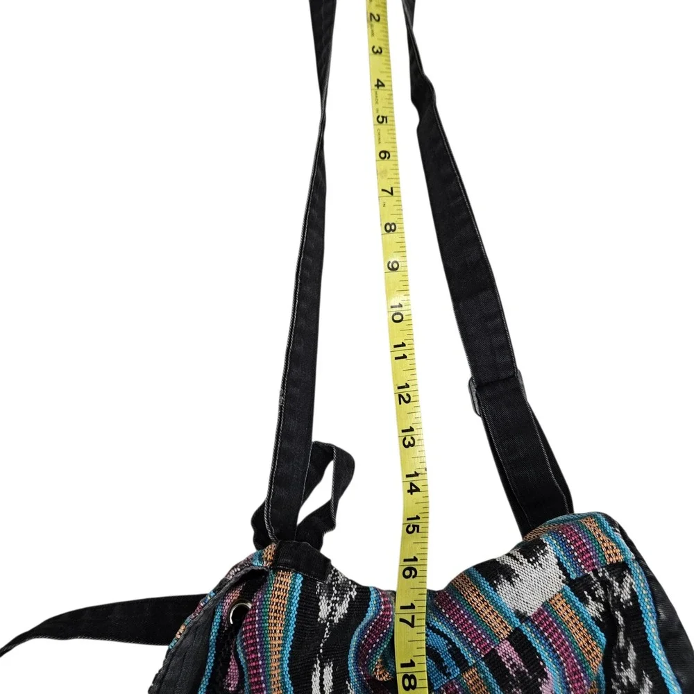 Striped Tapestry Mini Backpack Bag‎ Travel Festival Multicolor Boho Bohemian